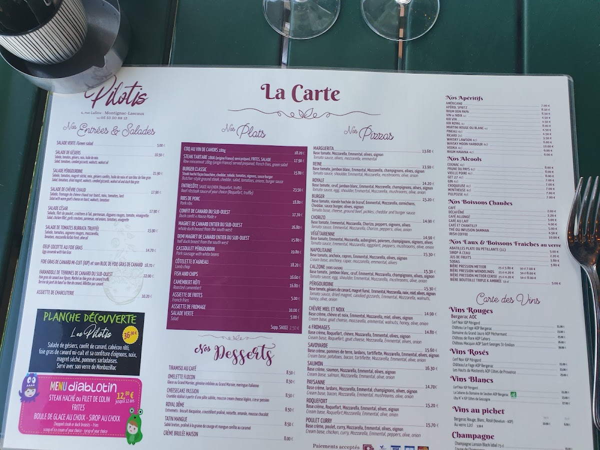 Menu Restaurant Les Pilotis-2